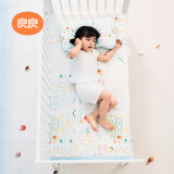 良良（liangliang）婴儿凉席抗菌儿童苎麻软凉席夏季宝宝床垫加大凉席幼儿园午睡凉席 【防螨抑菌】苎麻款-童话镇 120*65cm
