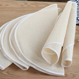 蒸笼布蒸笼垫蒸膜布家用圆形小笼包蒸布家用不粘笼布屉蒸馒头包子用的垫布蒸锅垫屉布 直径30cm（5片装）