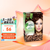 瓦提卡（vatika）印度进口瓦提卡Vatika海娜粉染发剂染发粉植物精华自然黑染发剂 深棕色#（60g/盒 分6小袋）