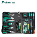 宝工（Pro'sKit）电子电工维修工具组 家用工具螺丝刀镊子烙铁套装(22件)PK-618H
