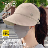 啄木鸟（TUCANO）防晒帽女渔夫帽夏季防紫外线遮阳帽太阳帽户外出游鸭舌帽可扎马尾