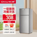 长城（GREAT WALL FRIDGE）家用迷你小冰箱小型冷冻冷藏保鲜宿舍出租房办公室节能省电双开门电冰箱 银色42L【一级能效 全国联保】