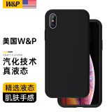 W&P【美国】适用苹果xs手机壳xsmax保护套防摔iphone液态硅胶简约男女款高级感潮牌wp 【经典黑】真液态硅胶·肌肤手感 iPhone X/XS