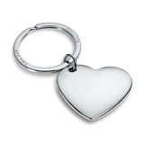 PHILIPPI德国进口创意爱心心形汽车钥匙扣金属小挂件送女生情侣表白小礼品 简约光面