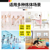 盛仕【十年质保】舞蹈把杆家用儿童成人跳舞蹈房教室芭蕾压腿练功杆 1m -7m白色升级款移动式整套 1.5m