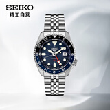 精工（SEIKO）手表 日韩表透底100米防水机械男士腕表SSK003K1 生日礼物