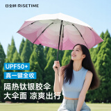日全时电动雨伞全自动晴雨两用遮阳伞女士钛银防晒防紫外线太阳伞高颜值