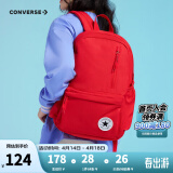 匡威（Converse）学生书包新款双肩包经典款大容量男女旅行包初高中生男女通用背包 学院红 M【30*11.5*44cm 约15L】