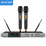 夏新H12一拖二无线话筒麦克风KTV专业舞台家用K歌高保真手持话筒