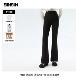 SIINSIIN微喇裤女春夏款高腰显瘦瑜伽长裤黑色休闲鲨鱼喇叭裤2025新款 【中暖常规款】鲨鱼喇叭裤 L 【120-140斤】