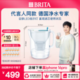 碧然德（brita） 【孙颖莎推荐】设计师滤水壶净水过滤壶家用滤芯3.5L大容量+去水垢专家版滤芯母亲节礼物套装 设计师水壶蓝+专家版滤芯11枚