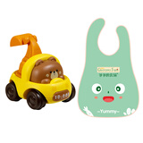 爷爷的农场宝宝零食饼干强化钙不添加白砂糖盐儿童零食出行便携 【赠品】玩具车+防水围兜