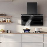 老板（Robam）小黑翼顶侧双吸抽吸排油烟机25风量家用大吸力以旧换新国家补贴20%一级能效D1+55B7A【套装商品】