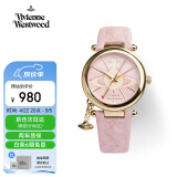 薇薇安·威斯特伍德（Vivienne Westwood）西太后手表女士复古皮带欧美表生日三八节礼物女送女生VV006PKPK