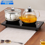 半球（PESKOE）全自动上水电热水壶 烧水煮茶一体机 茶桌茶台一体式泡茶家庭办公用茶几嵌入式煮茶壶 1.2L 底部上水【上水壶+消毒锅】