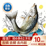 简鲜新鲜活冻三去开背开腹白蕉镇海鲈鱼海鱼海鲜水产去鳃去鳞去内脏 三去海鲈鱼200-250g*6条