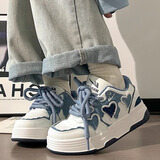 回力女鞋板鞋女百搭小白鞋ins潮厚底运动鞋子女-J716Z 白/蓝 37