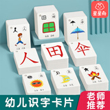 星星舟象形识字卡片3-6岁玩具儿童看图认字早教认知卡片生日礼物 【两盒装】1-500象形字