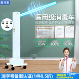 欧元素（ouyuansu）紫外线消毒灯杀菌灯幼儿园移动式消毒车灯臭氧灭菌灯除螨灯 升级款65W【臭氧灯】+多档定时