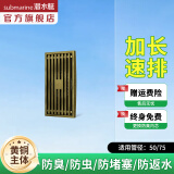 潜水艇（Submarine）黄铜长条地漏 全铜防臭防返水 淋浴大排量  长款长方形全铜主体 古铜长条地漏【15cm】