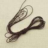 手串绳弹力线耐磨穿木珠佛珠包芯松紧线文玩串珠绳穿饰品手链金刚 3米佛珠线咖啡色1.5mm 送引线