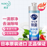 花王（KAO）日本原装进口洗洁精 餐具去油不伤手易冲洗 除菌型220ml
