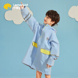 lemonkid儿童雨衣男童小学生雨披女童幼儿园雨具中大童带书包位雨衣