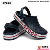 卡骆驰（crocs）洞洞鞋男鞋女鞋 25夏季新款运动鞋平底沙滩鞋透气情侣凉鞋拖鞋子 贝雅卡骆班-深蓝 41-42 (260mm)