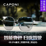蔡司镜片可选偏光太阳镜男变色近视墨镜日夜两用开车眼镜驾驶夜视眼睛 枪框-0度偏光变色片（日夜两用）