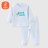 贝瑞加（Babyprints）婴儿内衣套装男女宝宝纯棉家居服秋衣秋裤2件套上衣裤子 熊猫73