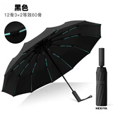 小米之家同款全自动雨伞大号加固加厚双人晴雨两用伞折叠抗风遮阳伞 60骨《黑色》