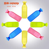 samply热水袋暖宫暖宝宝大姨妈神器加厚注水长条暖水袋热敷肚子女 【送布套】小蛮腰透明