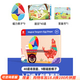 Pinwheel七巧板拼图磁性积木磁力教具儿童早教比赛专用幼儿玩具男女3-6岁 入门款-创意蛋形【建议3岁+】