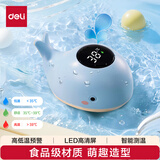 得力(deli)水温计婴儿洗澡温度计老人儿童礼物生日礼品宝宝室内测水温新生儿浴盆蓝色小鲸鱼LE509