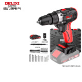 德力西（DELIXI）21V无刷冲击手电钻充电锂电钻多功能家用工具箱套装电动螺丝刀