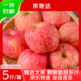 京地达烟台红富士苹果水果5斤 大果80-85mm一级果新鲜水果源头直发