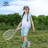 BANDOCIN 半度闲亲子女童速干运动背心套装夏装洋气中大童2026新款 元气绿 160