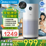 美的新品空气净化器 甲醛浓度监测 深度分解除甲醛 除菌除异味过敏原  除病毒烟味宠物浮毛臭味 【甲醛数显】KJ600G-RX600P