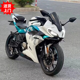 二手春风250sr高配新款ABS新手赛道版my22得吃23摩托车跑车可上牌 白色