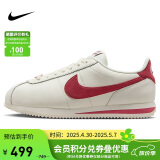 耐克NIKE女子休闲鞋板鞋阿甘鞋CORTEZ新年红运动鞋FZ5167-133帆白37.5