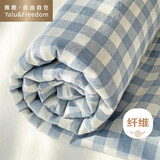 雅鹿·自由自在床单单件被单床罩单人学生宿舍磨毛大床单180*230cm布丁蓝