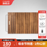 挪客NatureHikePP折叠收纳箱便携大容量户外露营装备收纳袋杂物包 核桃木桌板（80L）