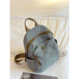 日本JT新款韩系双肩包小众高级感轻便通勤包包旅行背包妈咪包极简 浅蓝色 小号可放12寸ipad