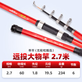 红狼（REDWOLF） 争锋海竿抛竿抛投竿远投竿超硬钓鱼竿鱼杆甩竿渔具海杆 2.7m 单竿