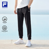 FILA 斐乐官方运动裤男2025年夏季薄款透气防晒针织裤子收口健身长裤