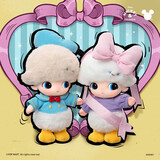 泡泡玛特【新品】泡泡玛特DIMOO WORLD  迪士尼系列搪胶毛绒钥匙圈盲盒 黛丝的礼物-DIMOO迪士尼搪胶