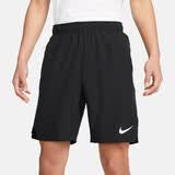 耐克NIKE男子运动裤9英寸及膝 夏季透气速干短裤DM6618-010黑色XXL码
