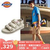 Dickies凉鞋男士轻便凉拖学生防滑沙滩鞋潮流休闲情侣鞋 军米色（男女款） 41
