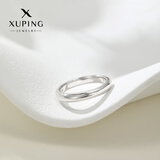 XUPING旭平首饰小众经典大气简约情侣戒指素圈ins风礼物 素圈戒指【9码-面宽约4mm】