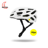 MOON骑行头盔mips系统公路车头盔专业户外自行车头盔男大码安全头盔 白色 L(58-61CM)